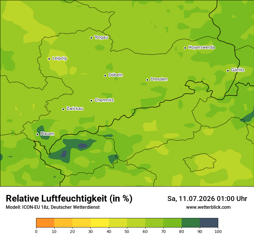 Modellkarte ICON-EU – relhum – sn