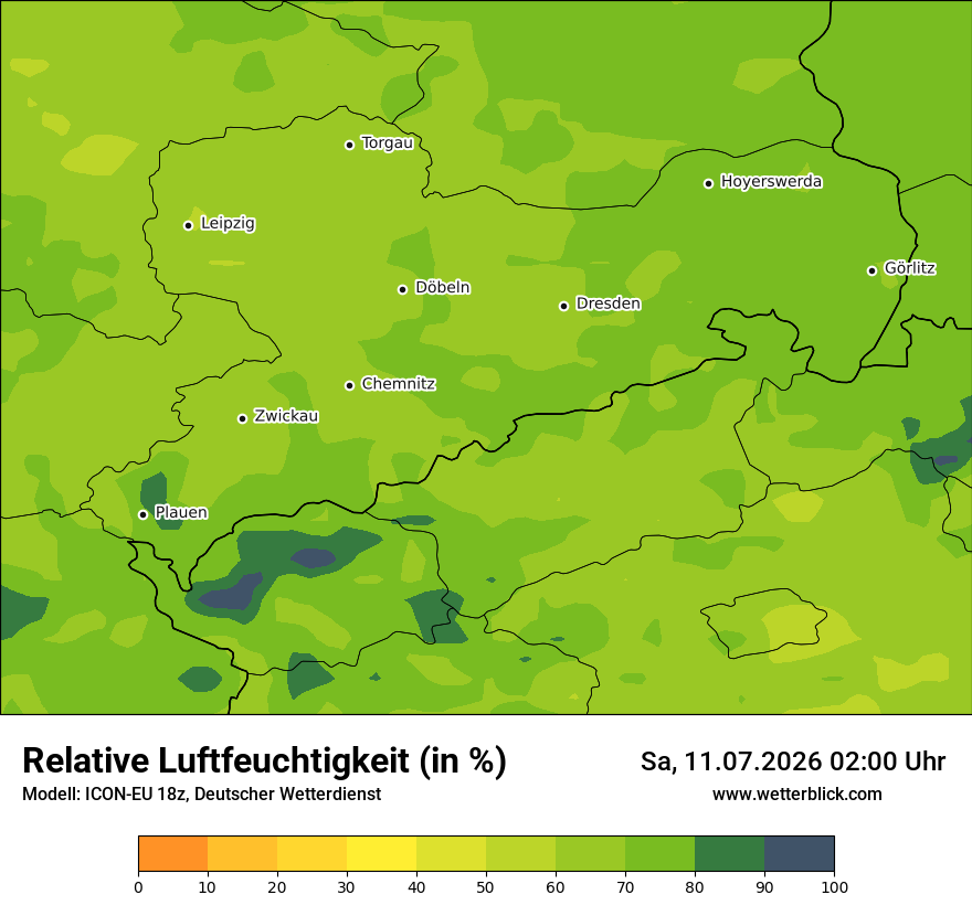 Modellkarte ICON-EU – relhum – sn