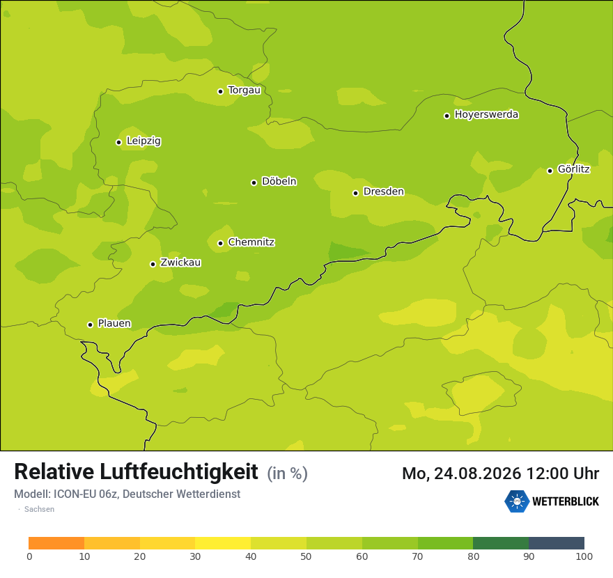 Modellkarte ICON-EU – relhum – sn