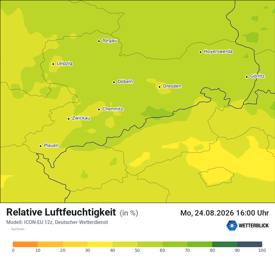 Modellkarte ICON-EU – relhum – sn