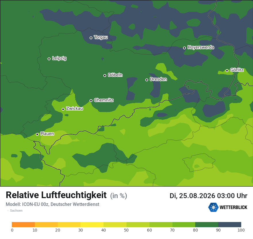 Modellkarte ICON-EU – relhum – sn