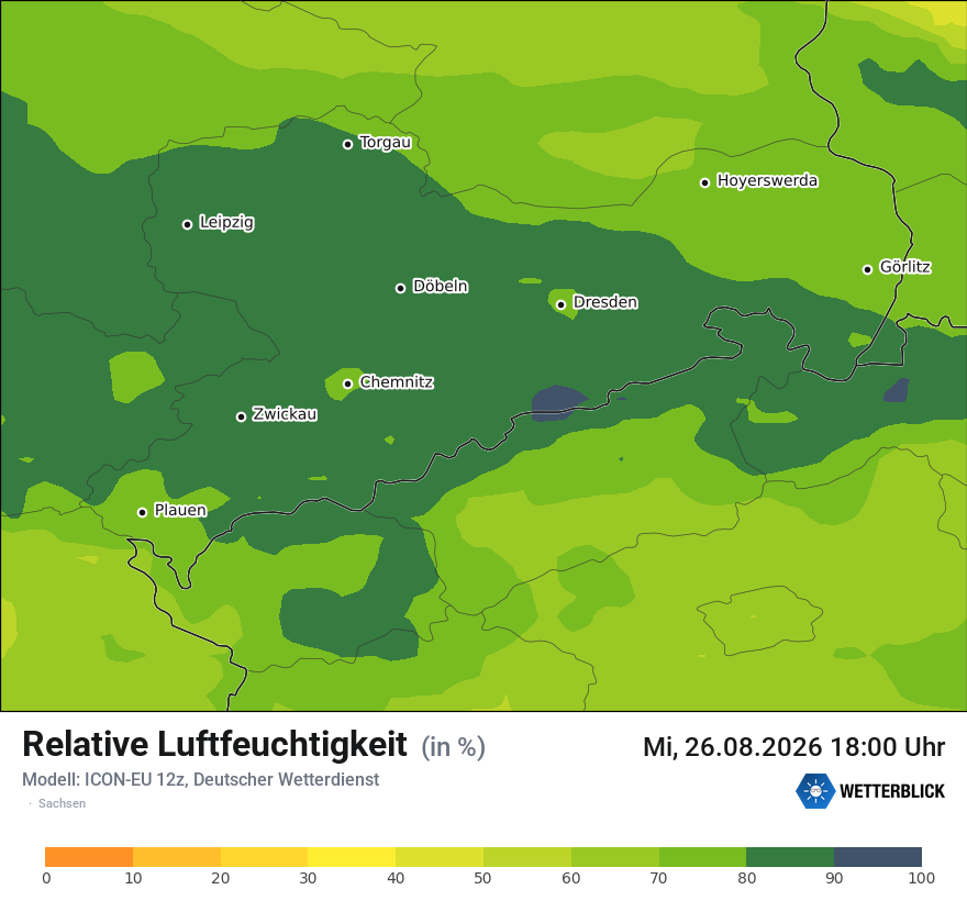 Modellkarte ICON-EU – relhum – sn