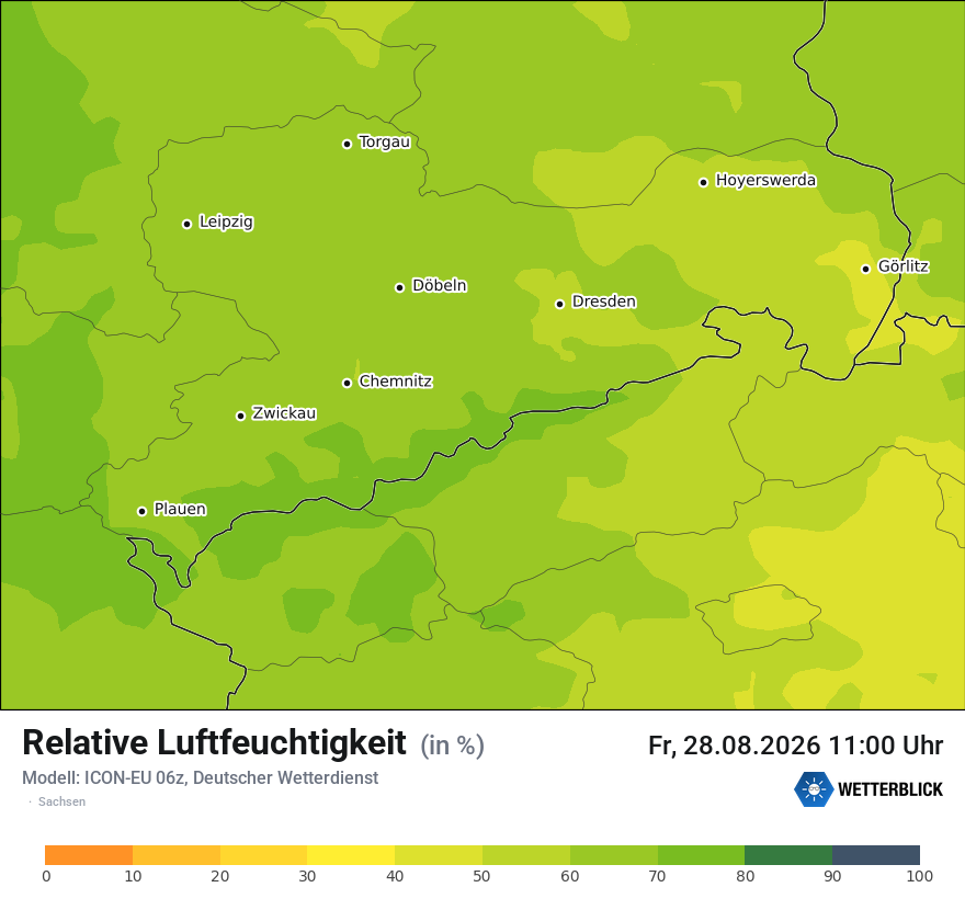 Modellkarte ICON-EU – relhum – sn