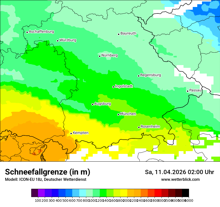 Modellkarte ICON-EU – snowlmt – by
