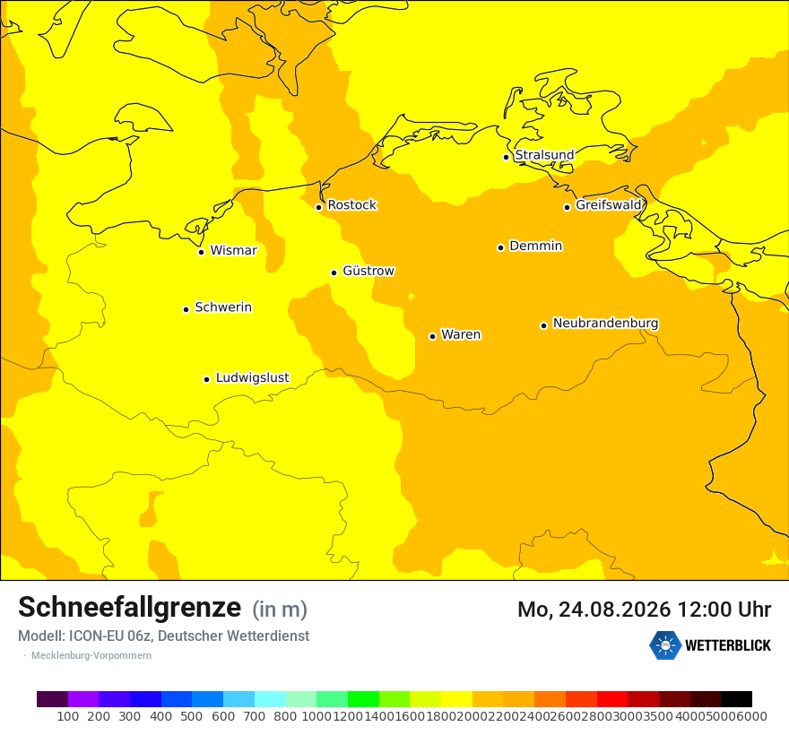 Modellkarte ICON-EU – snowlmt – mv