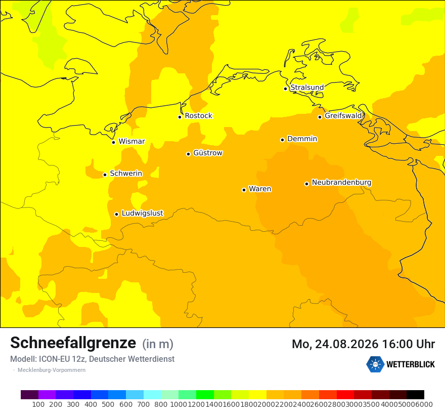 Modellkarte ICON-EU – snowlmt – mv