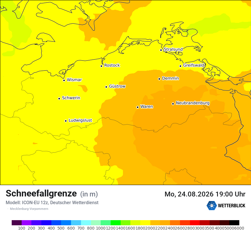 Modellkarte ICON-EU – snowlmt – mv
