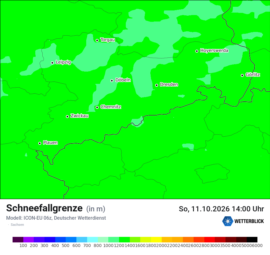 Modellkarte ICON-EU – snowlmt – sn