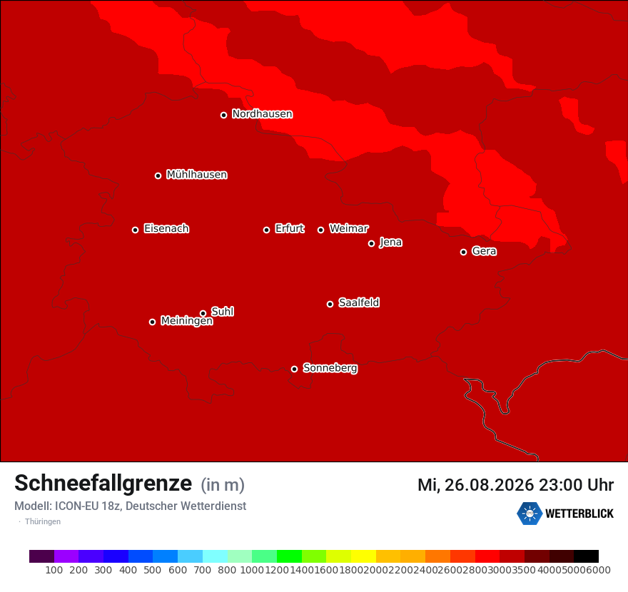 Modellkarte ICON-EU – snowlmt – th