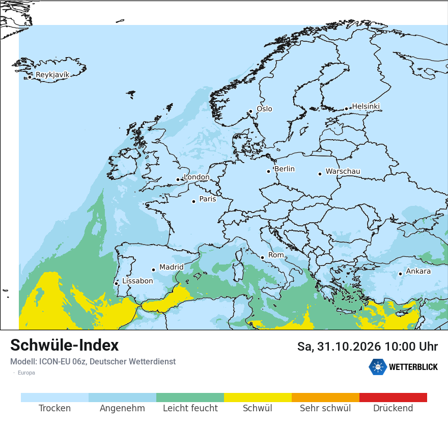 Modellkarte ICON-EU – sui – europa