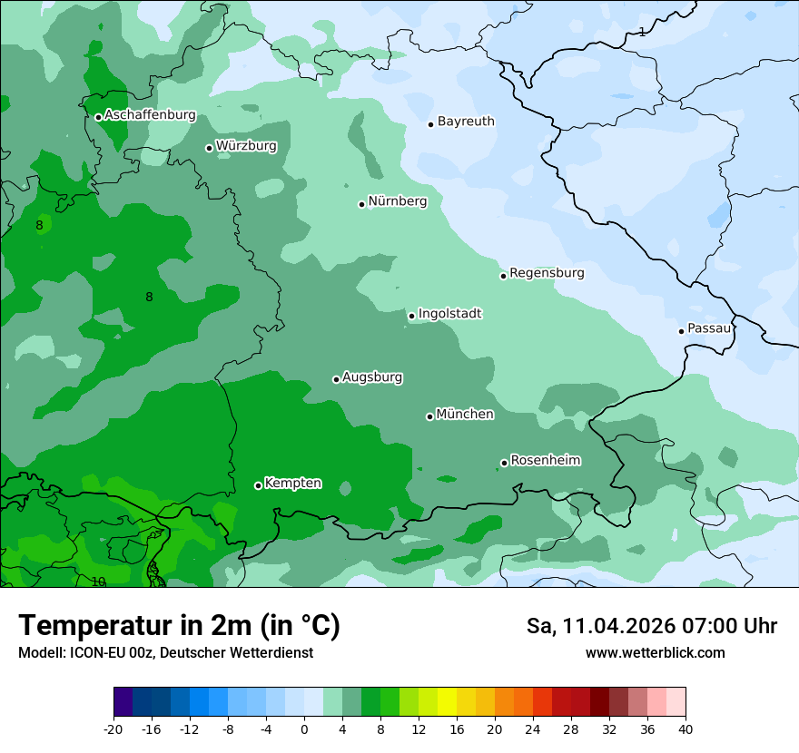 Modellkarte ICON-EU – t2m – by
