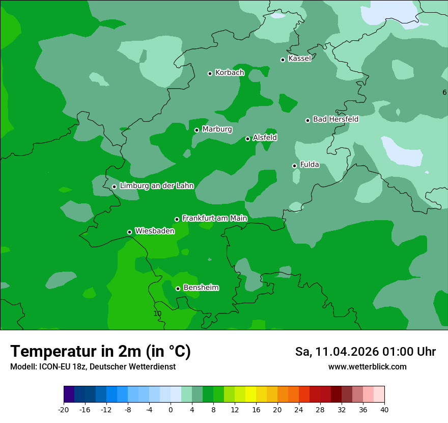 Modellkarte ICON-EU – t2m – he