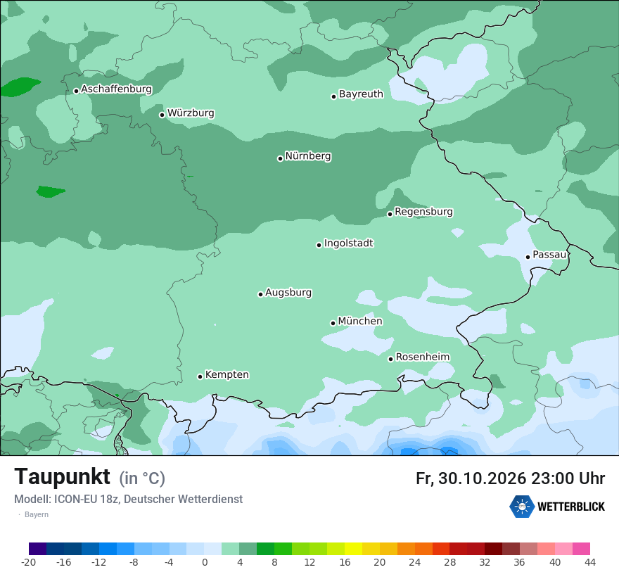 Modellkarte ICON-EU – td – by