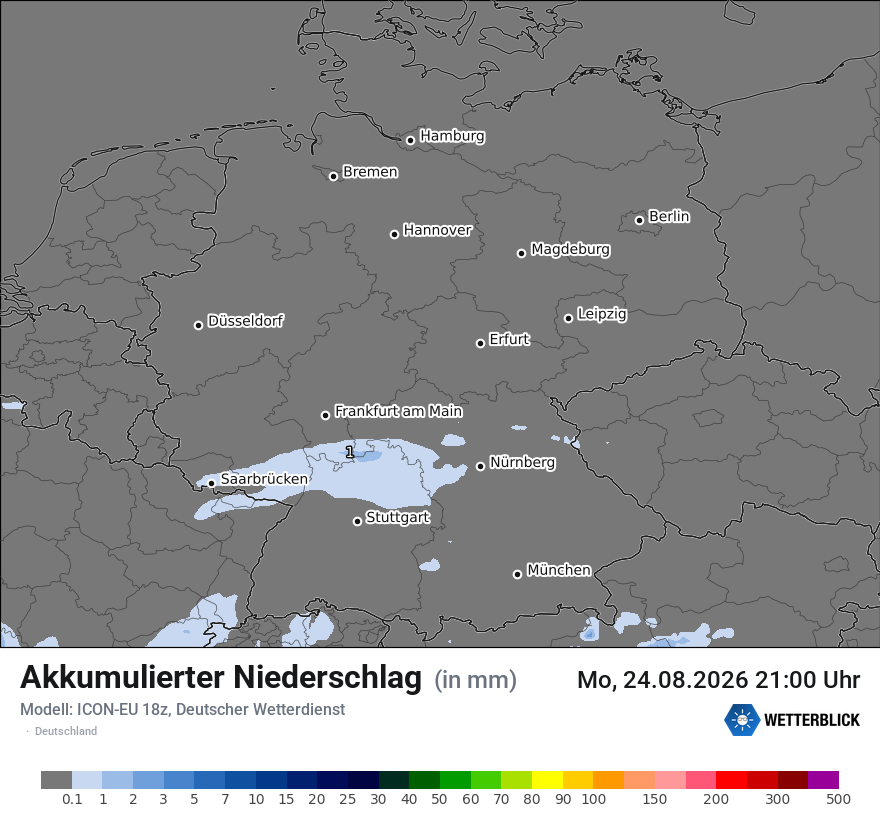 Modellkarte ICON-EU – tot_prec – deutschland