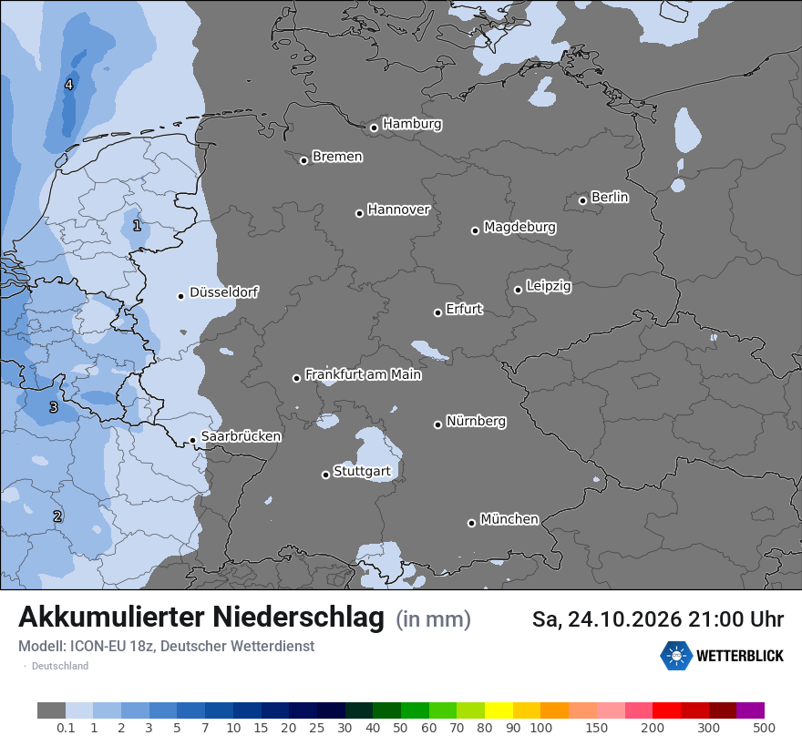 Modellkarte ICON-EU – tot_prec – deutschland