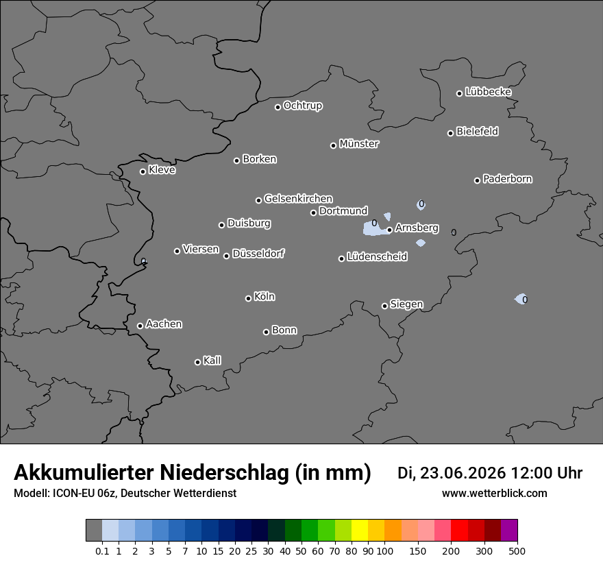 Modellkarte ICON-EU – tot_prec – nrw