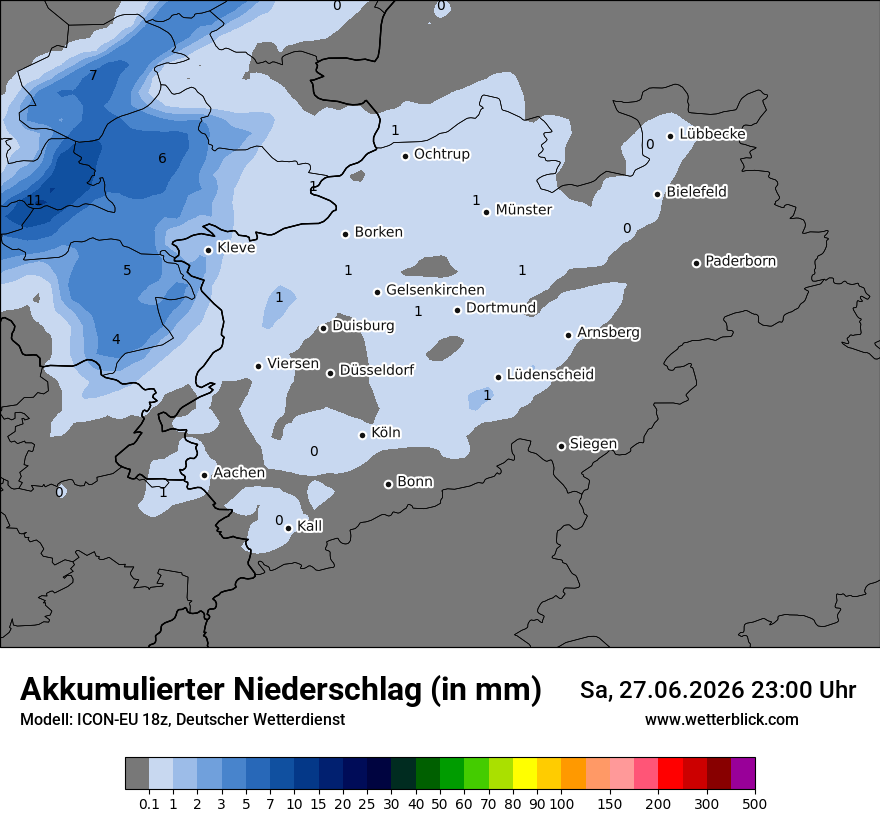 Modellkarte ICON-EU – tot_prec – nrw