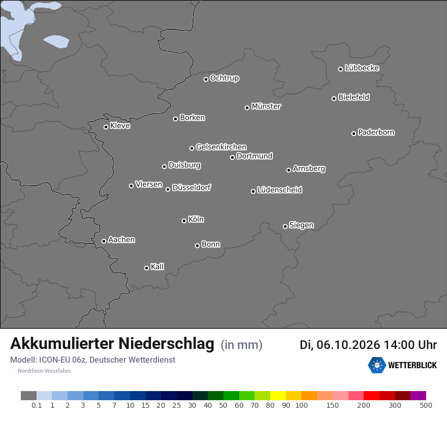 Modellkarte ICON-EU – tot_prec – nrw