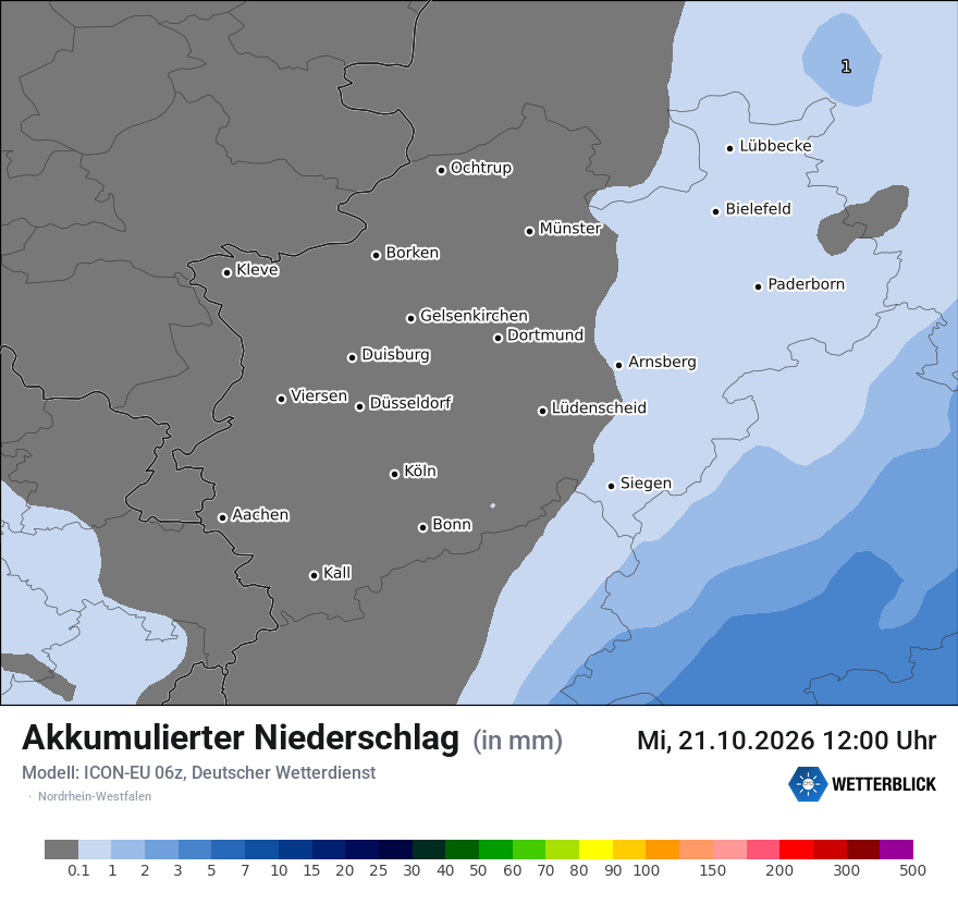 Modellkarte ICON-EU – tot_prec – nrw