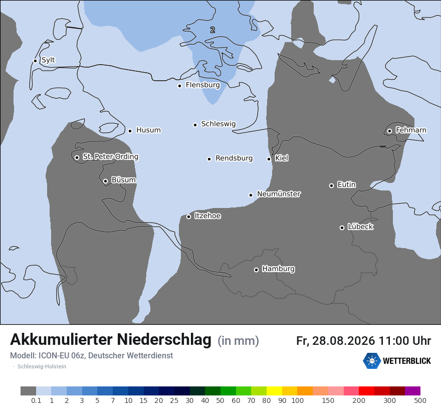 Modellkarte ICON-EU – tot_prec – sh