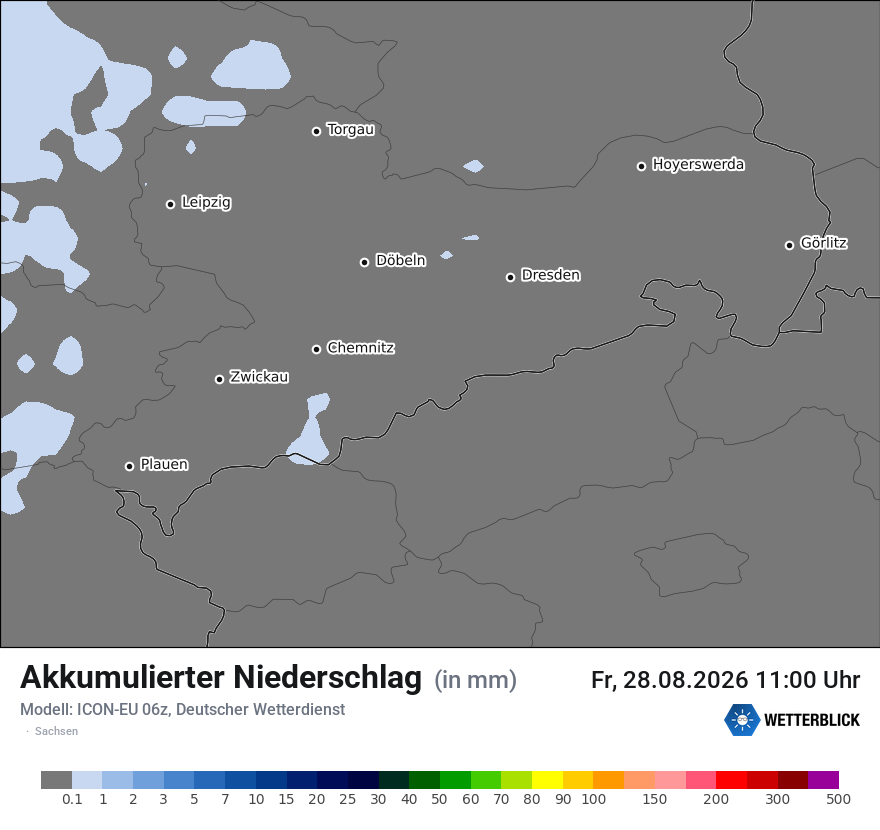 Modellkarte ICON-EU – tot_prec – sn