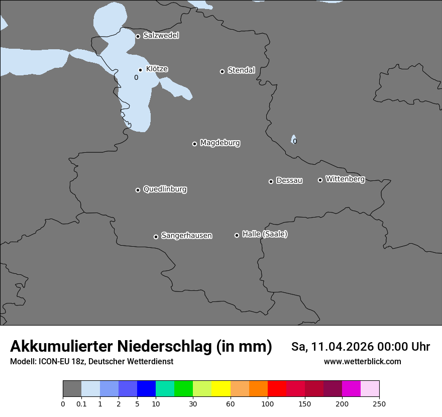 Modellkarte ICON-EU – tot_prec – st