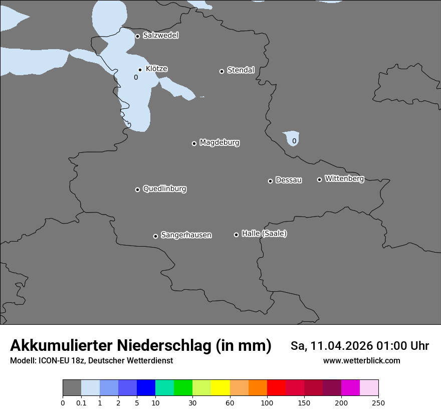 Modellkarte ICON-EU – tot_prec – st