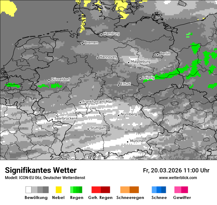 Modellkarte ICON-EU – ww – deutschland