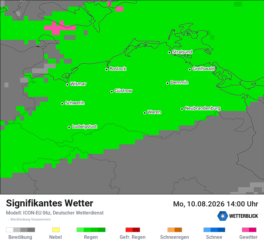 Modellkarte ICON-EU – ww – mv