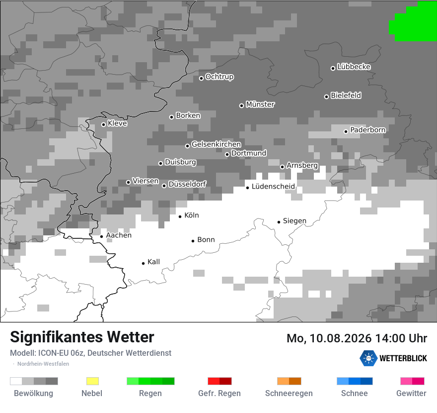 Modellkarte ICON-EU – ww – nrw