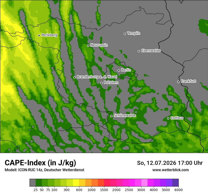 Modellkarte ICON-RUC – cape – bb