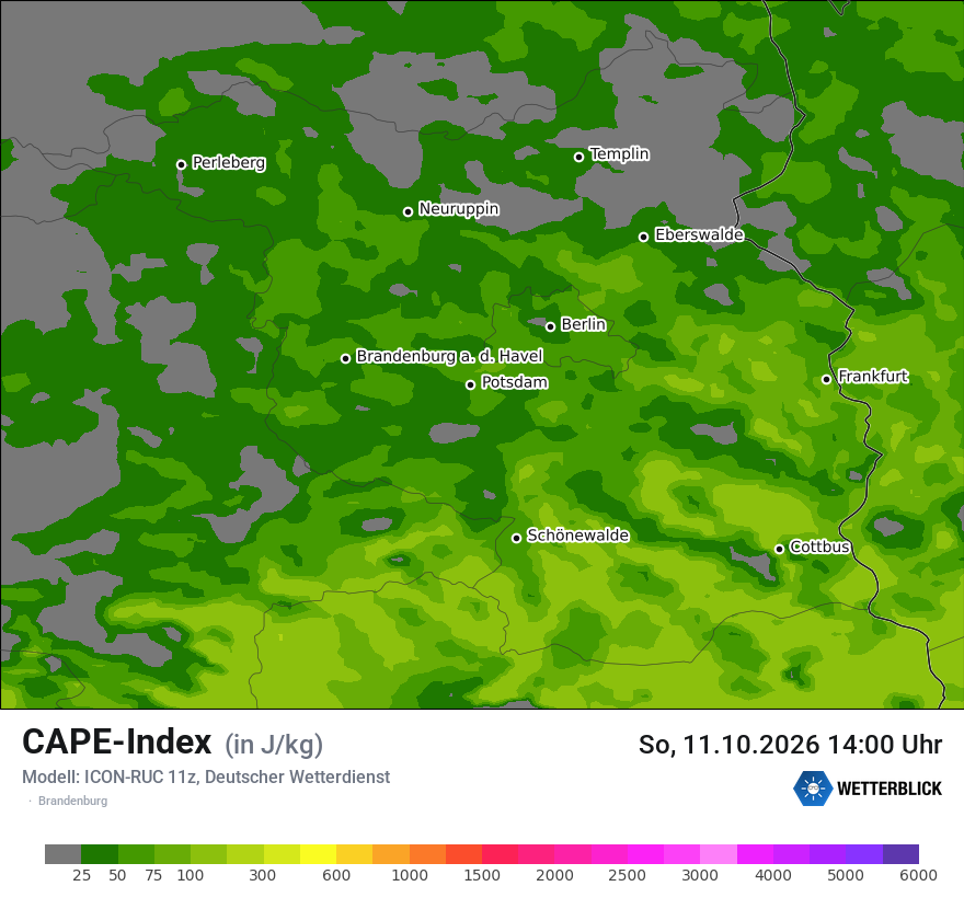 Modellkarte ICON-RUC – cape – bb