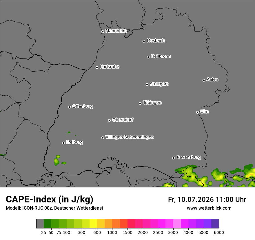Modellkarte ICON-RUC – cape – bw