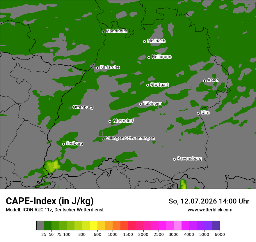 Modellkarte ICON-RUC – cape – bw