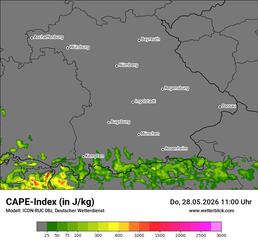 Modellkarte ICON-RUC – cape – by