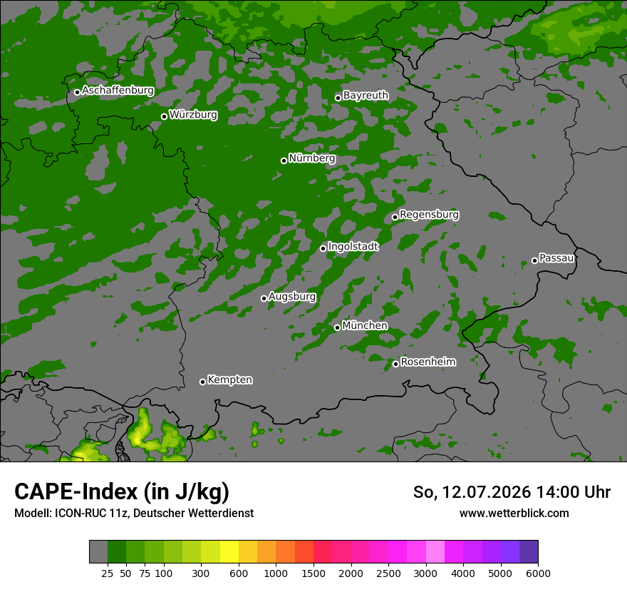 Modellkarte ICON-RUC – cape – by