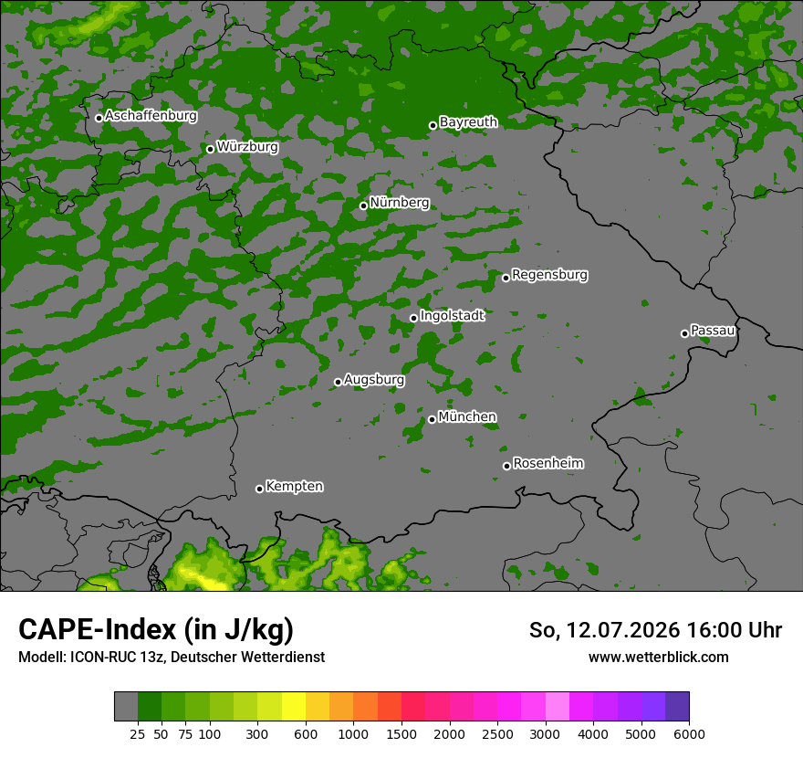 Modellkarte ICON-RUC – cape – by