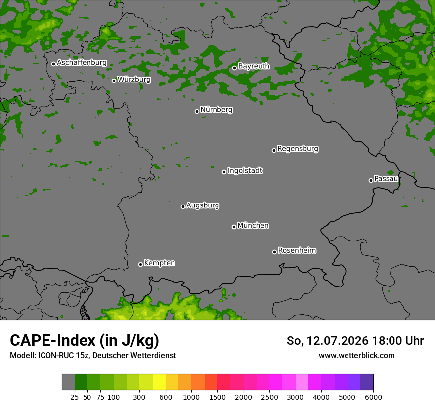 Modellkarte ICON-RUC – cape – by