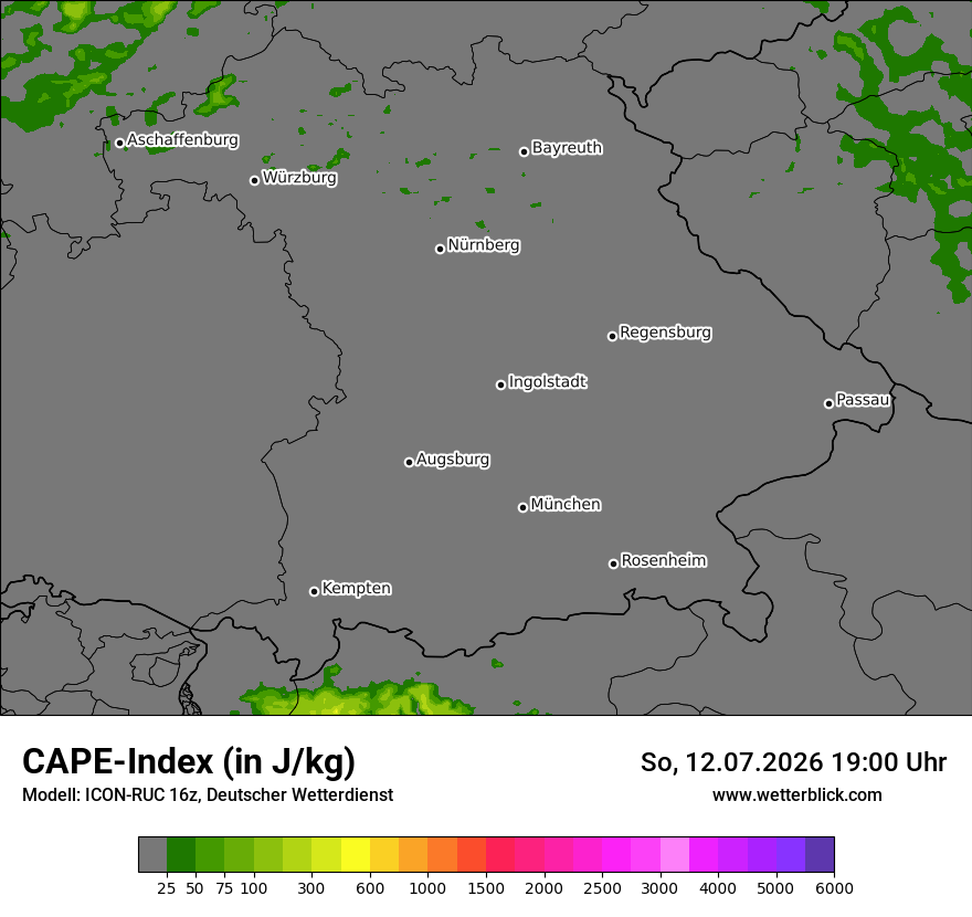 Modellkarte ICON-RUC – cape – by