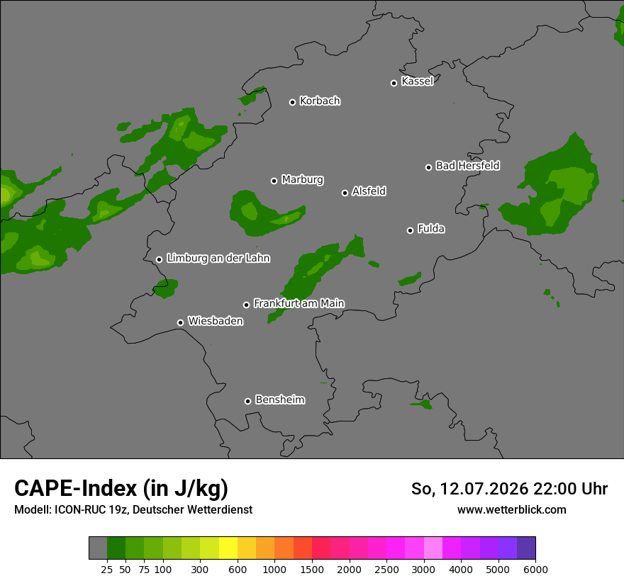 Modellkarte ICON-RUC – cape – he