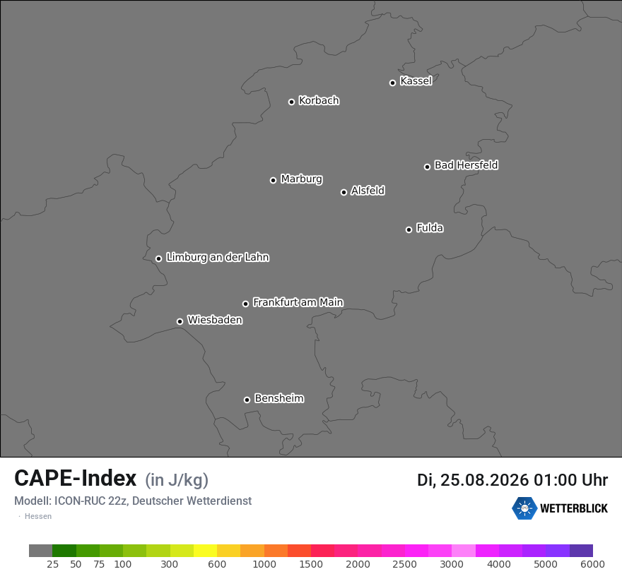 Modellkarte ICON-RUC – cape – he