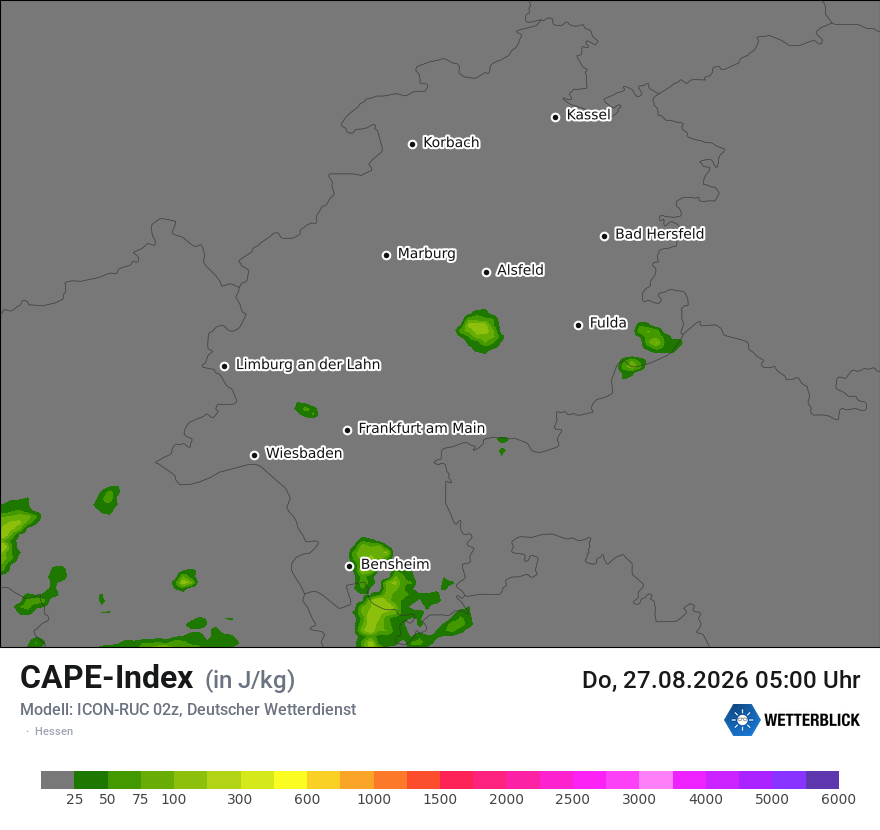 Modellkarte ICON-RUC – cape – he