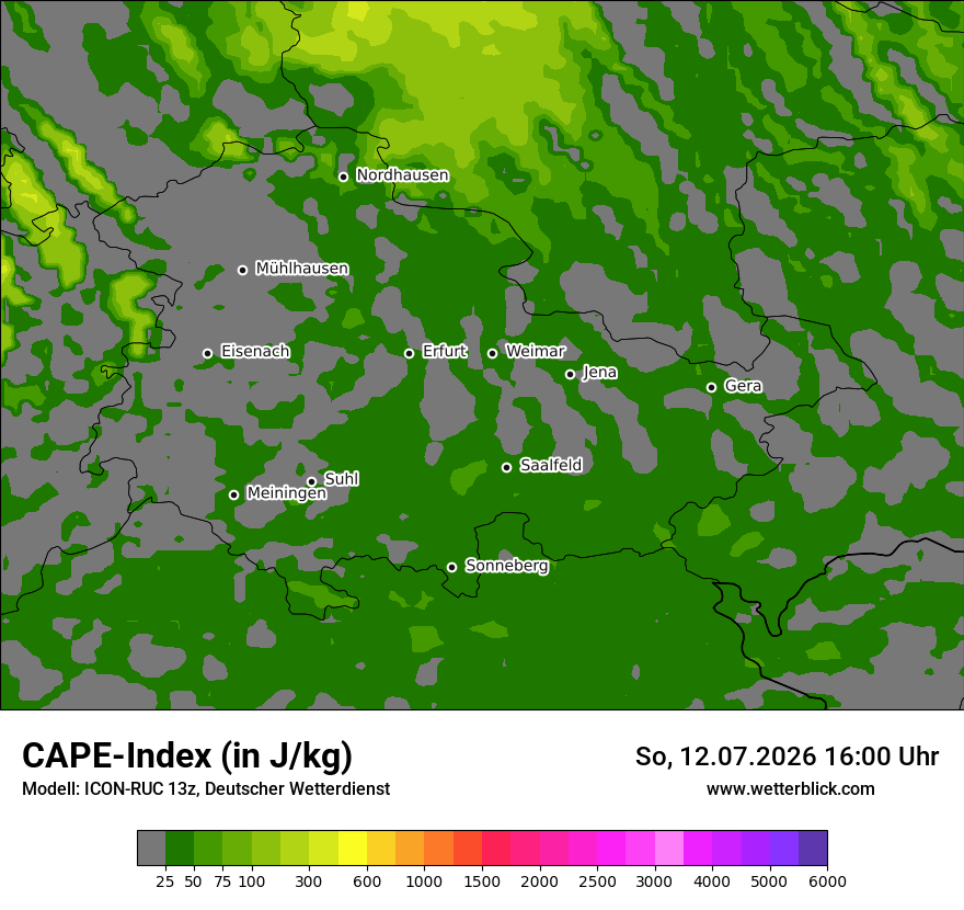 Modellkarte ICON-RUC – cape – th
