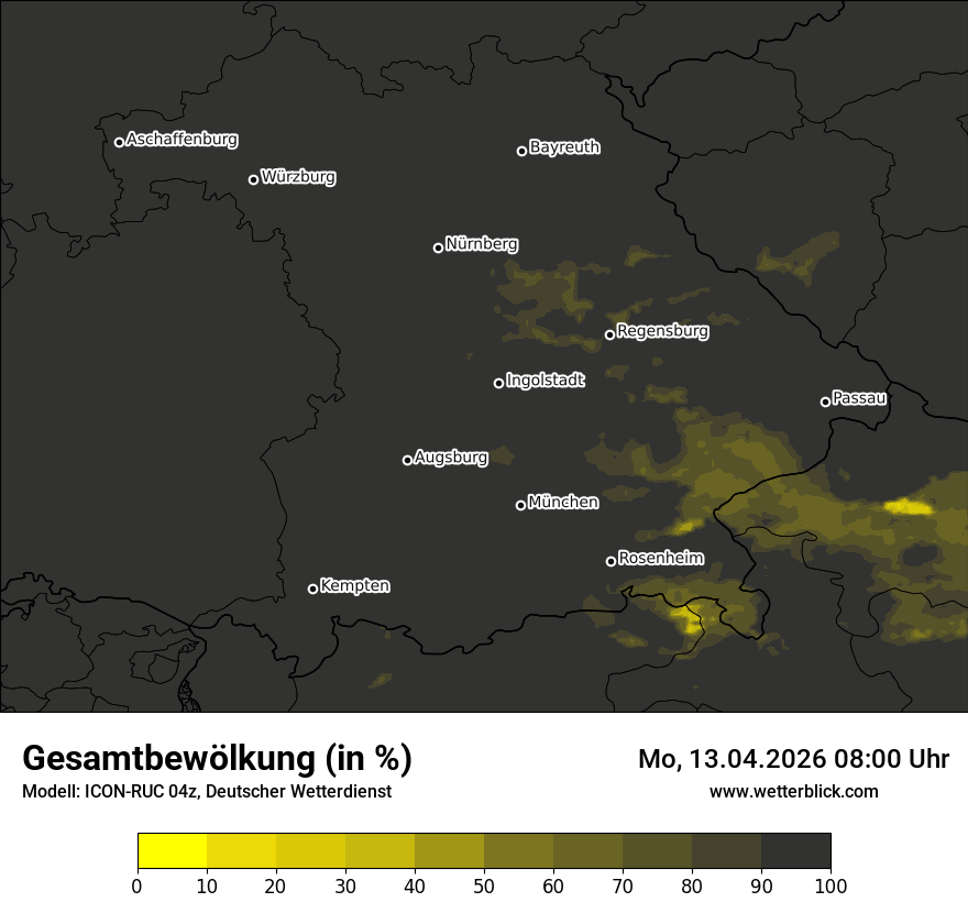 Modellkarte ICON-RUC – clct – by
