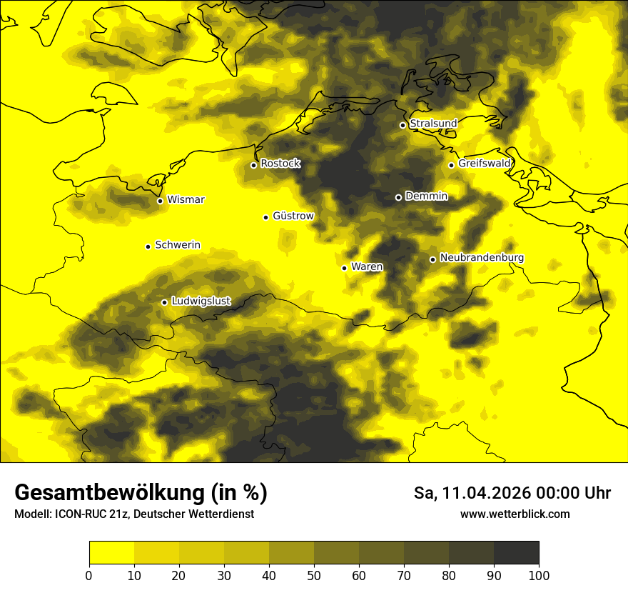 Modellkarte ICON-RUC – clct – mv