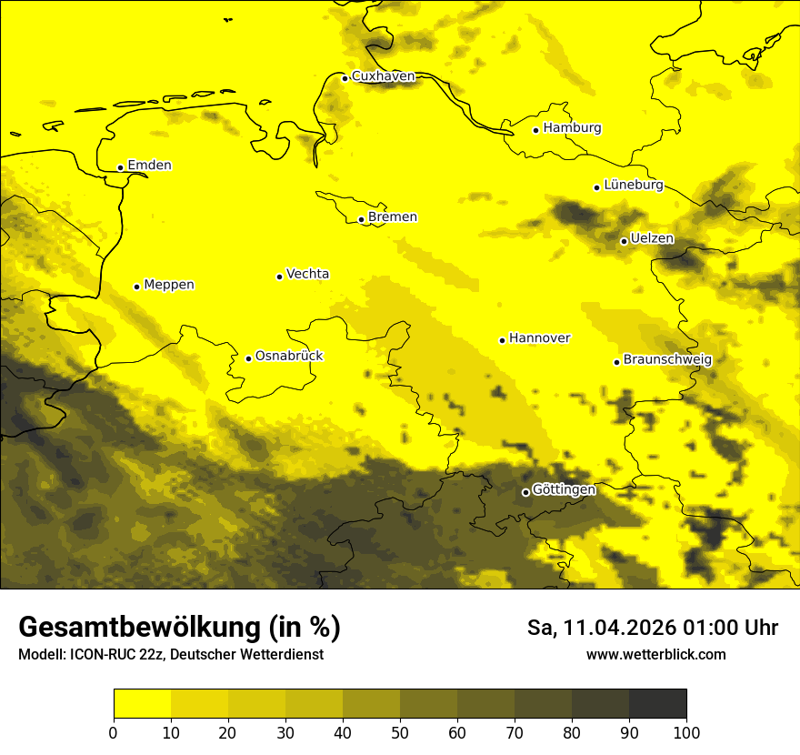Modellkarte ICON-RUC – clct – ni