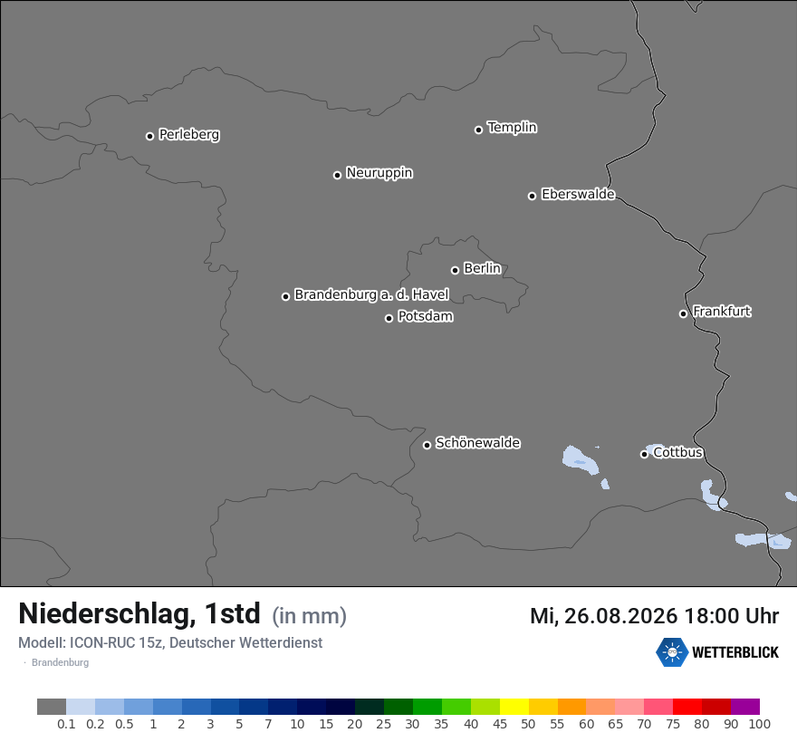 Modellkarte ICON-RUC – precip – bb