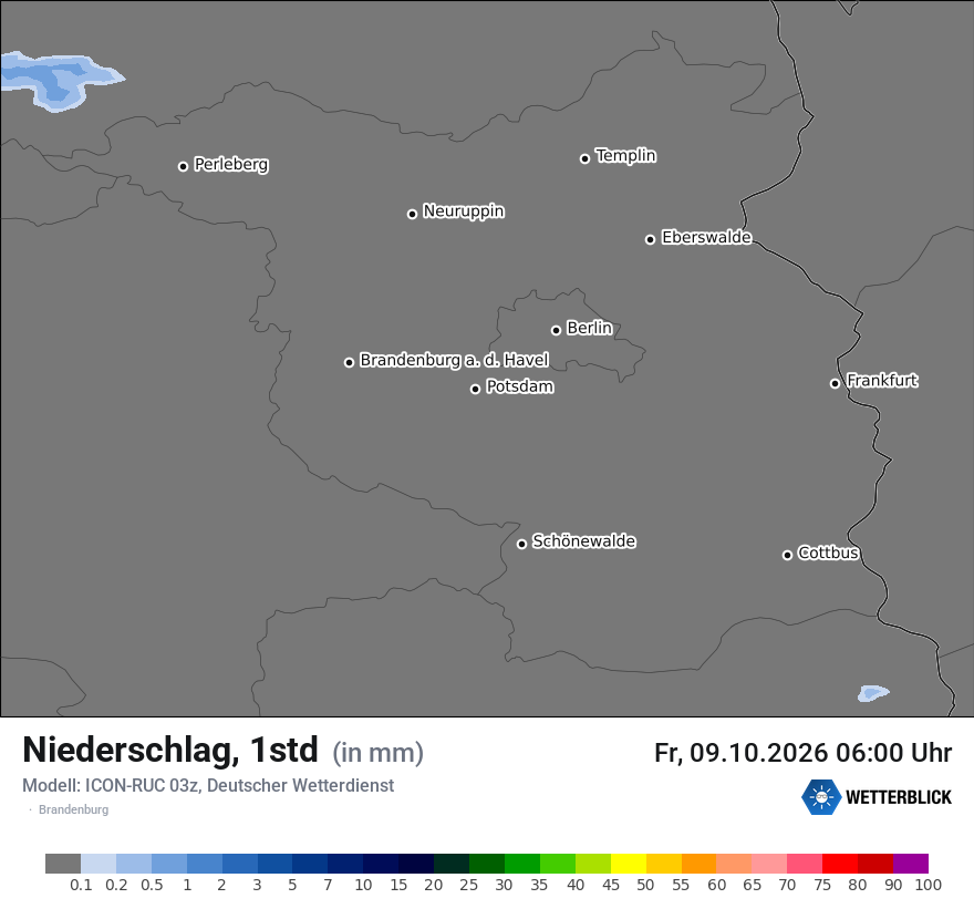 Modellkarte ICON-RUC – precip – bb
