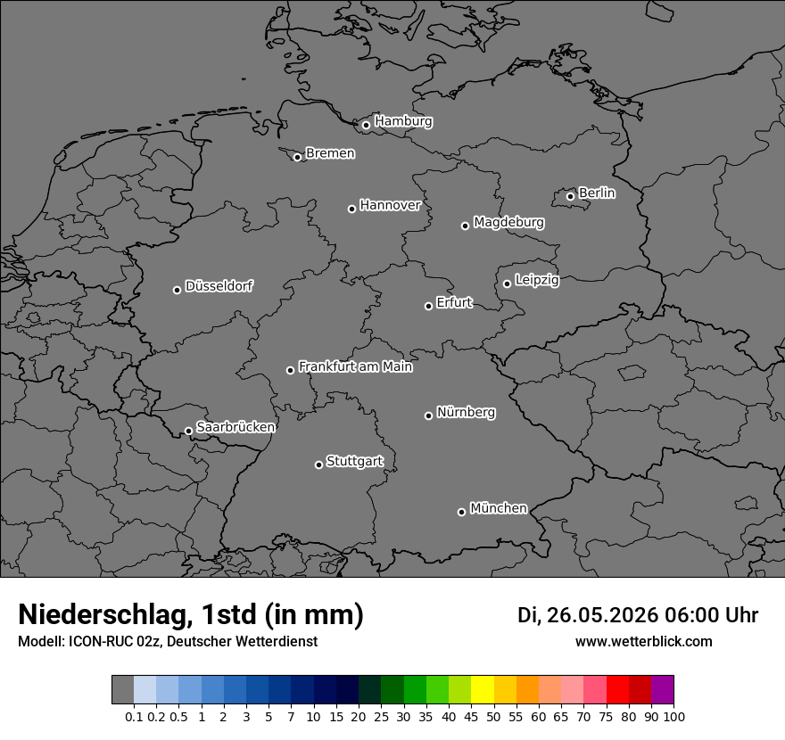 Modellkarte ICON-RUC – precip – deutschland