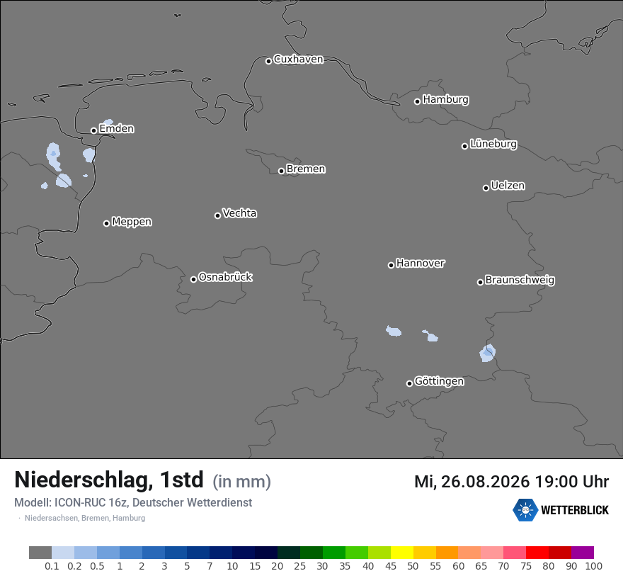 Modellkarte ICON-RUC – precip – ni